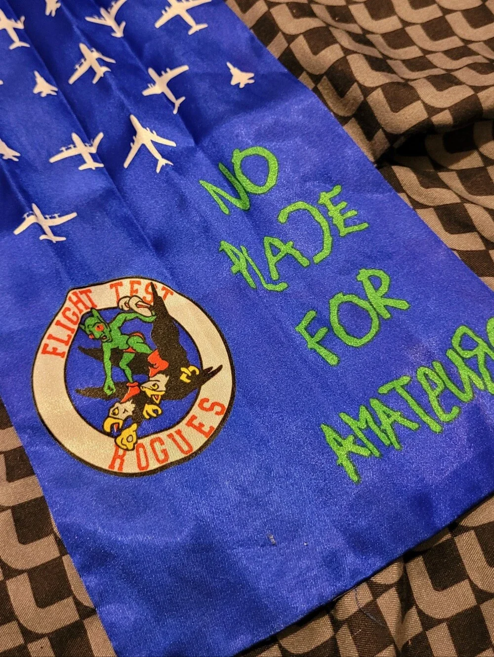 Official U. S. Air Force 339th Flight Test Squadron Military Silk Flight Scarf